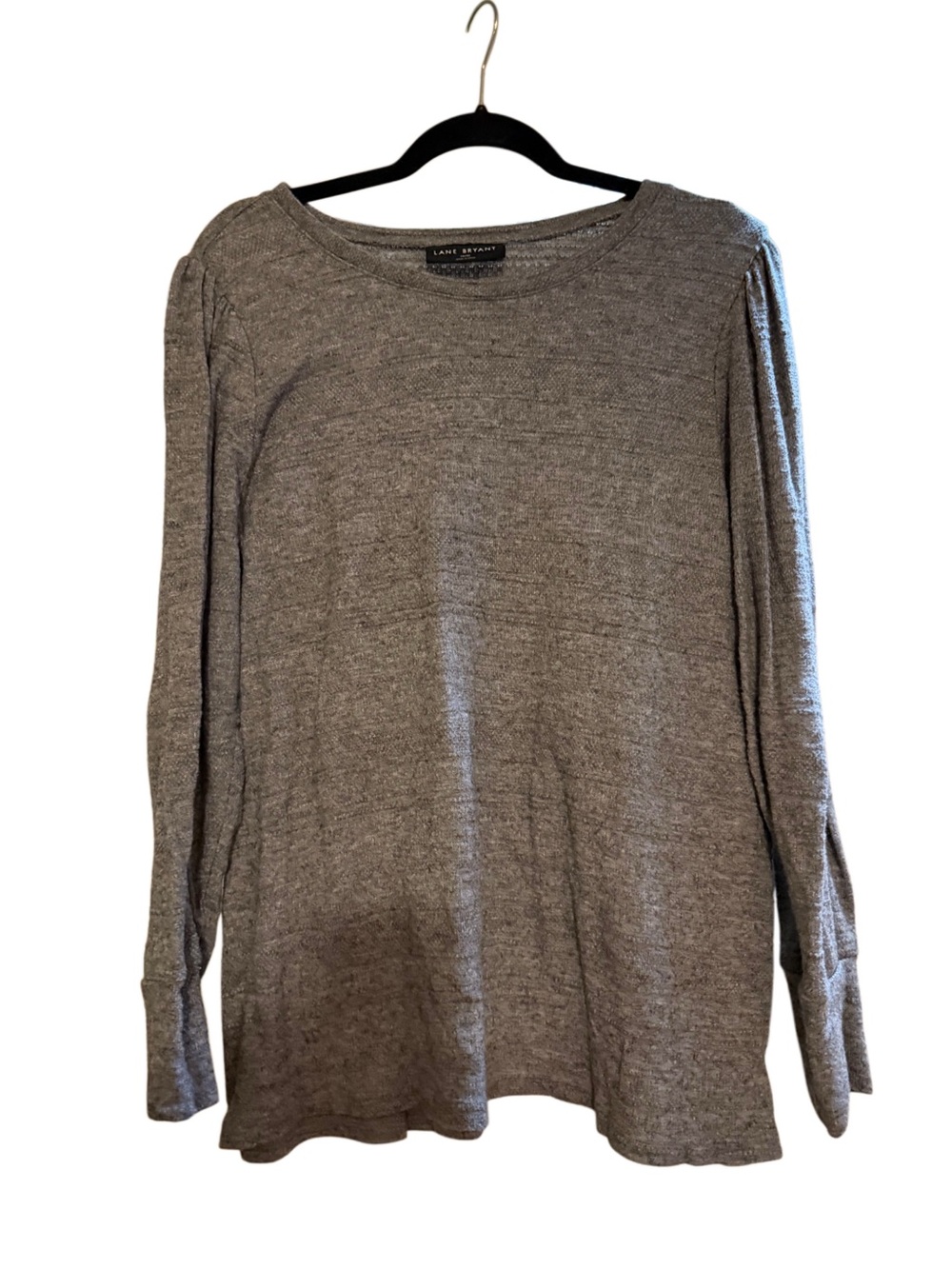 Lane Bryant Heather Gray Crewneck Knit Pullover